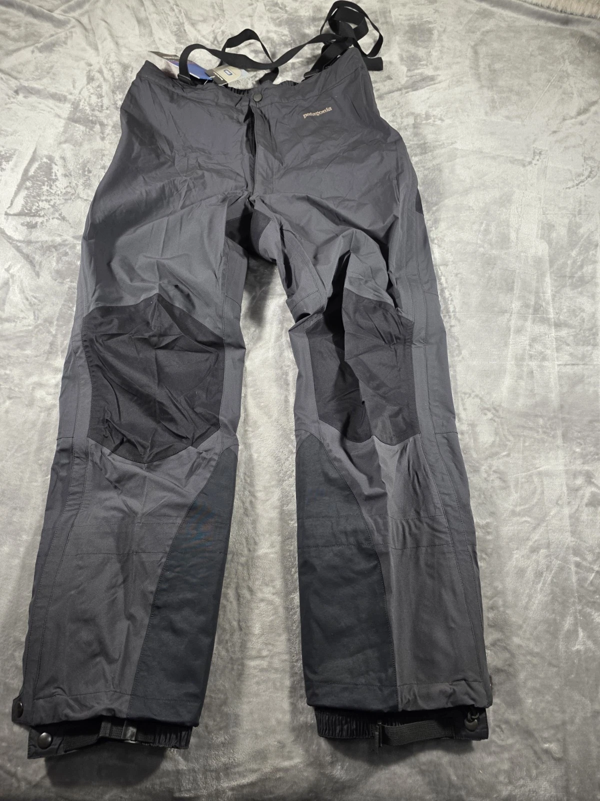 NWT Vtg Patagonia Mens 38 Stretch Element Pants w/Suspenders Shell Snow Pants