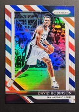 2018-19 Panini Prizm #195 David Robinson Red White Blue Prizm