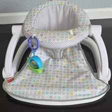 Fisher-Price Baby Activity Center Gray Pattern with Attached Toys