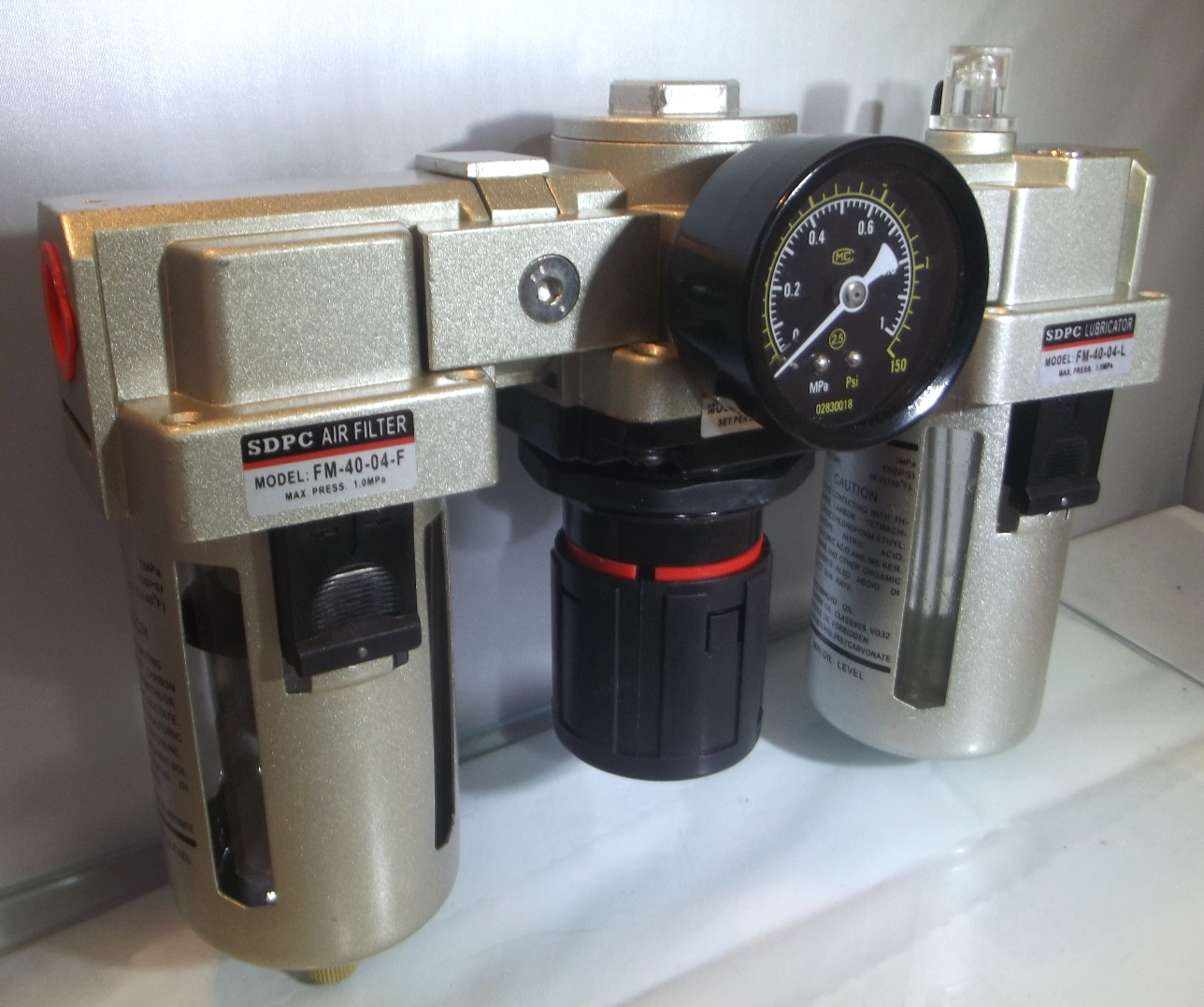 SMC STYLE 1/4"" BSP AIR PRESSURE REGULATOR FILTER LUBRICATOR HIGH FLOW