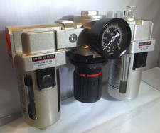 SMC STYLE 1/4" BSP AIR PRESSURE REGULATOR FILTER LUBRICATOR HIGH FLOW 