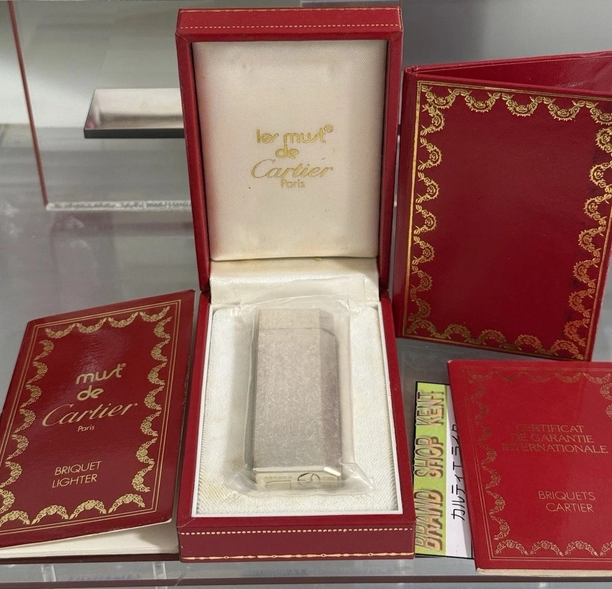 Cartier — Cartier Pentagon Silver-Plated Lighter NOS Sealed New