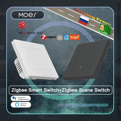 MOES Tuya ZigBee 3.0 Smart Szenenschalter Wandschalter App Fernbedienung