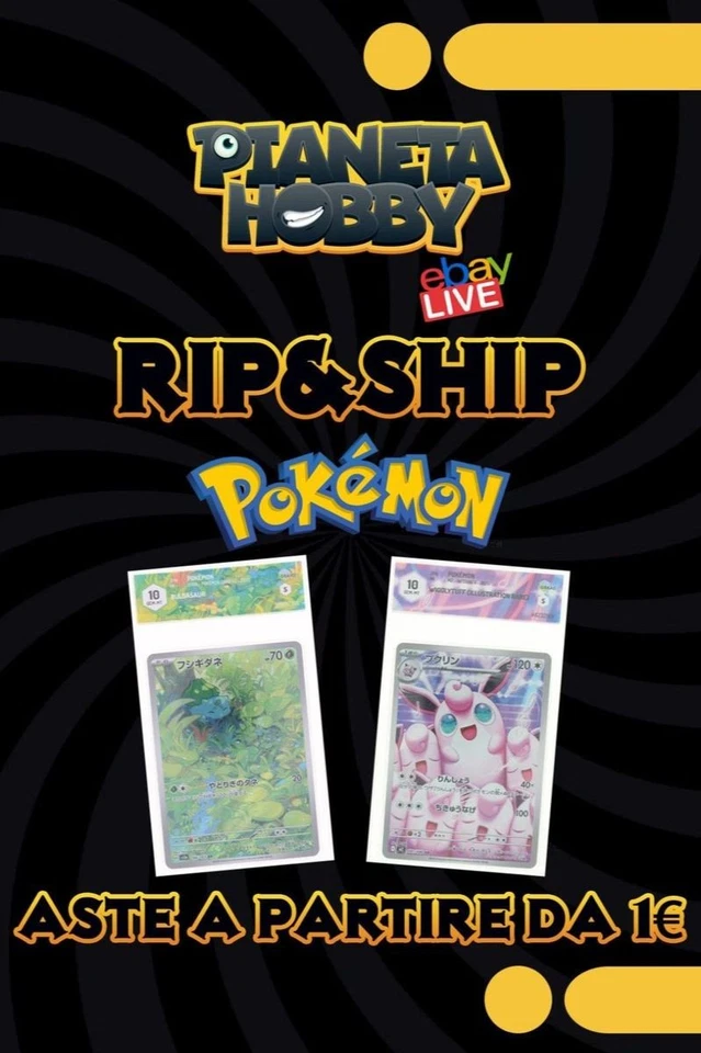 Asta n.65 a partire da 1€ carte Pokemon e One Piece gradate GRAAD-PSA