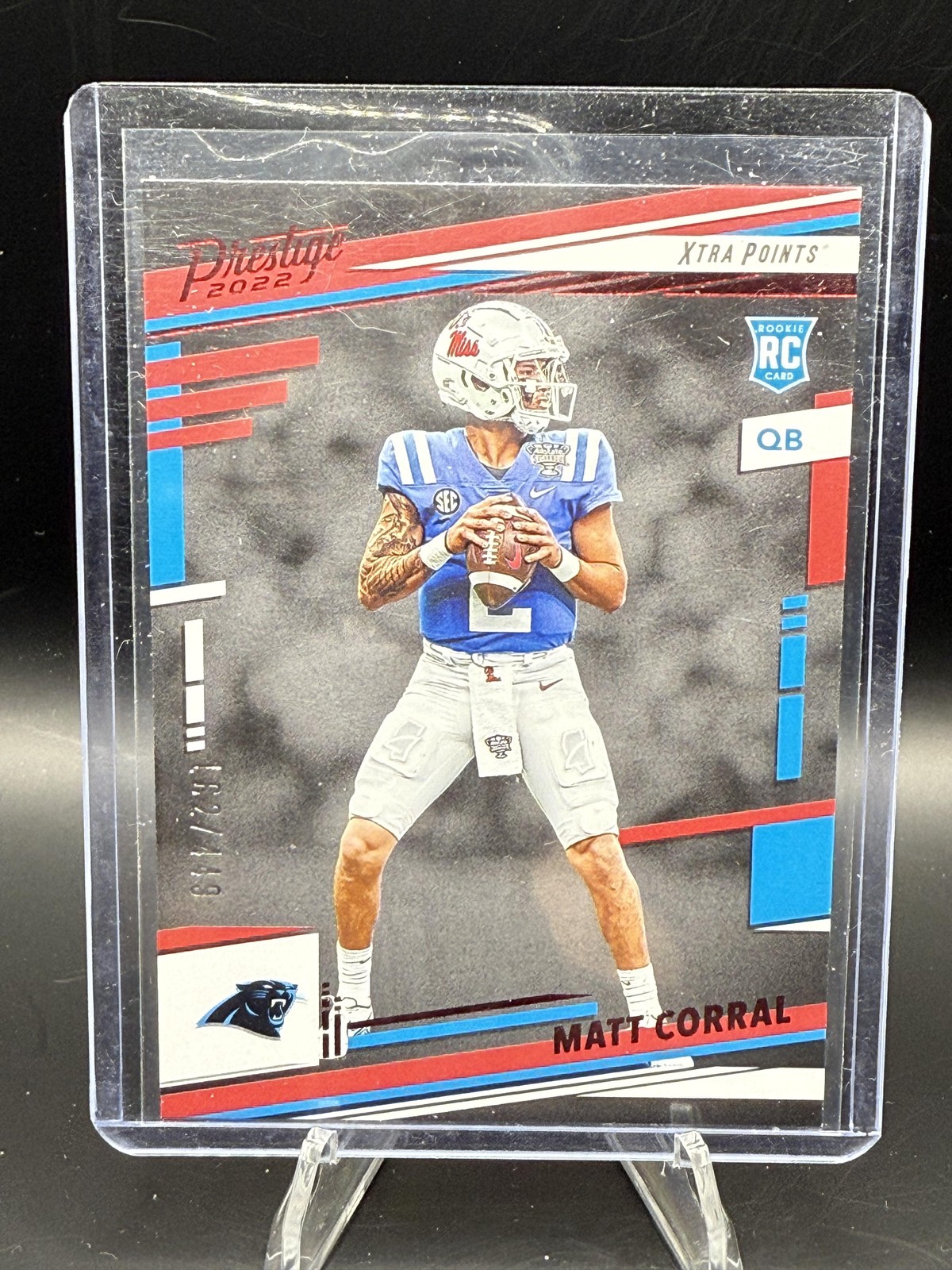 2022 Panini Prestige #302 Matt Corral Xtra Points Red #/449