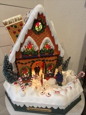1999 Holiday Creations Gingerbread House Christmas Animation Sound Lights VIDEO