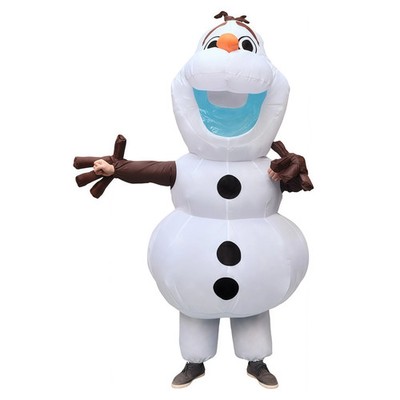 Aufblasbares Schneeprinzessin Kostüm Christmas Halloween Party Outfit Mädchen