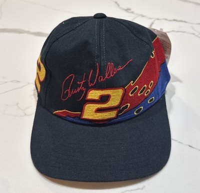 VTG Rusty Wallace #2 Nutmeg Snapback Hat Cap Nascar NWT Color Splash