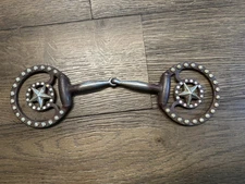 Horse Tack - 5” Western D Ring Snaffle Show Bit