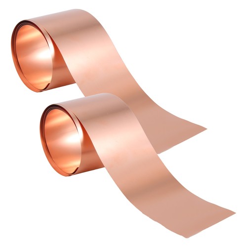Feuille De Cuivre Pur 0,2 Mm X 50 Mm X 1 M – Rouleau Cuivre Haute Conductivité Pour Mise à La Terre & Projets DIY