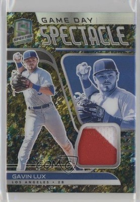 2021 Panini Spectra Game Day Spectacle Jerseys Splatter Prizm 6/8 Gavin Lux 0oc8