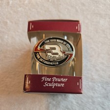Dale Earnhardt Sr #3 NASCAR "The Intimidator" Square Shot Glass w/ Pewter Emblem