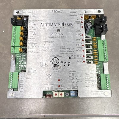 Automated Logic SE6104a BACnet Control Module HVAC Circuit Board 24V 0.5A