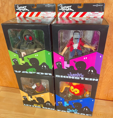 Mezco Toyz Hoodz Fat Cap Letter Man Vapor SignStein Graffiti