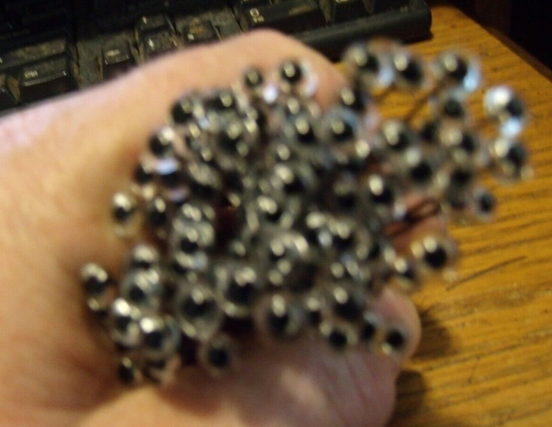 Taxidermy Glass Eyes 7mm Crystal 10 pair