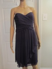 Davids Bridal purple strapless dress size 10