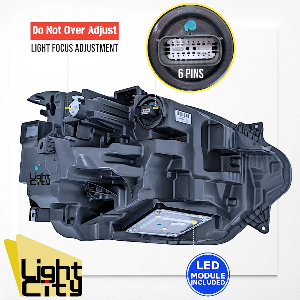 [FULL LED] For 2021-2024 Ford Bronco SPORT Driver Side Headlight w/ LED HALO LH - Изображение 3 из 4