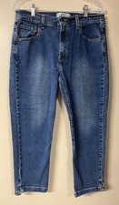 Levi Strauss Signature Jeans Women's Size 12 Misses Capri Crop Denim