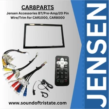 Jensen Accessories BT/Pre-Amp/20 Pin Wire/Trim for CAR1000/CAR8000