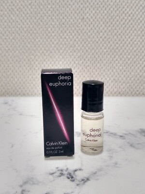 Calvin Klein DEEP EUPHORIA Eau de Parfum MINI Travel Size 0.1oz/3ml New In Box