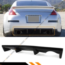 For 2003-2009 Nissan 350Z Z33 Fairlady Z JDM Shark Fin Rear Bumper Diffuser Lip 