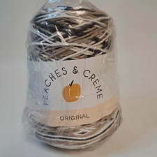 Peaches & Cream Yarn Cone Cotton Yarn Chocolate Milk, 14 Oz, 400g, 4-ply, NEW