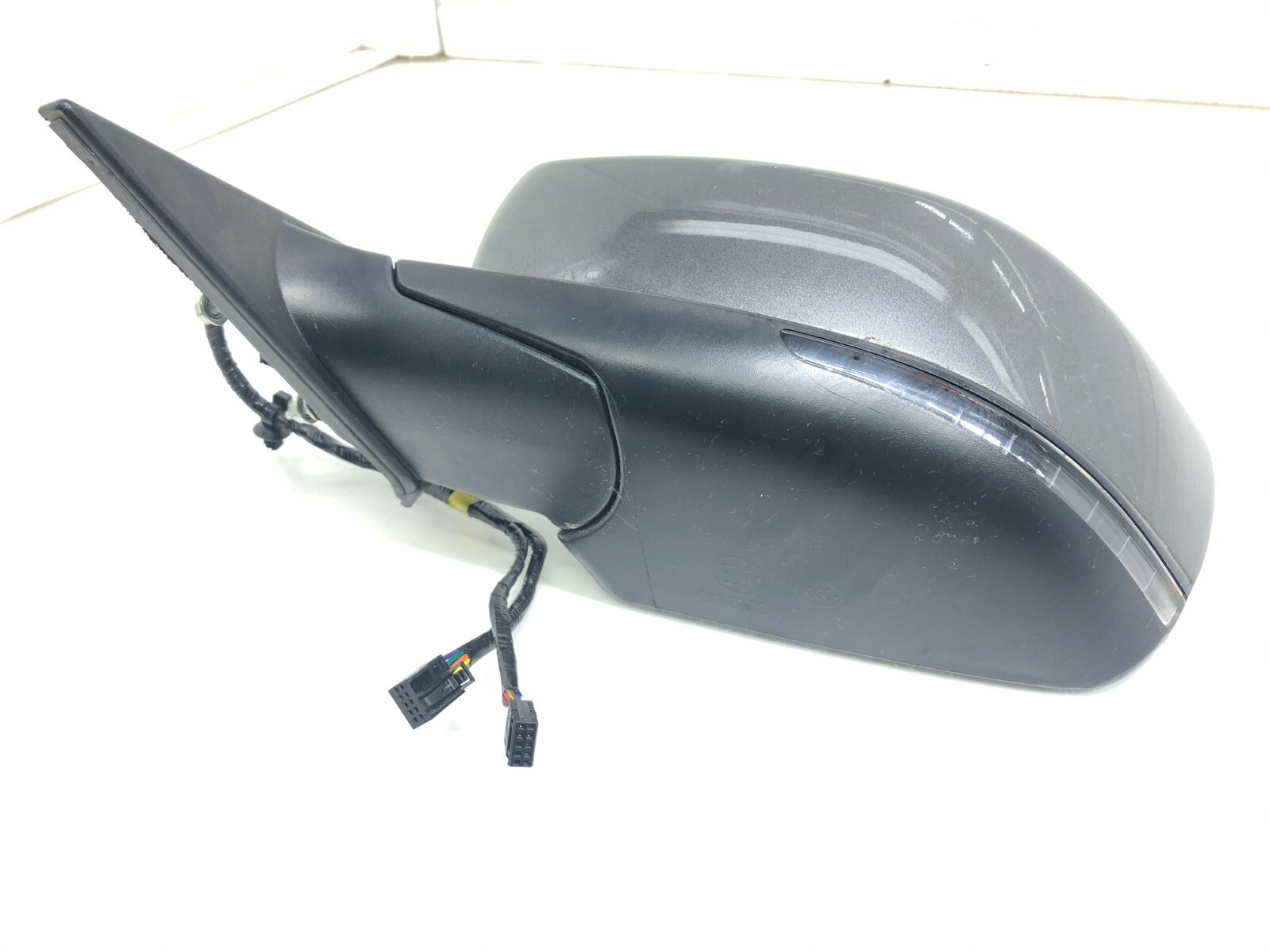 2014-2017 MASERATI GHIBLI LEFT DRIVER SIDE DOOR MIRROR OEM GRIGIO MARATEA METAL.