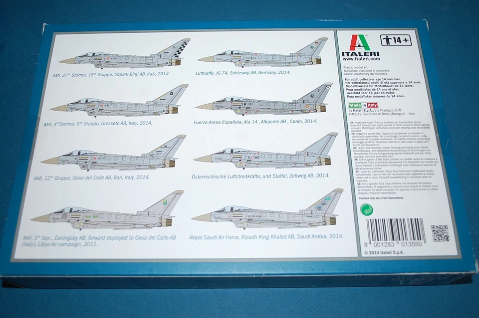 Italeri 1355 - EF 2000 Typhoon Single Seater scala 1/72 - Immagine 2 di 2