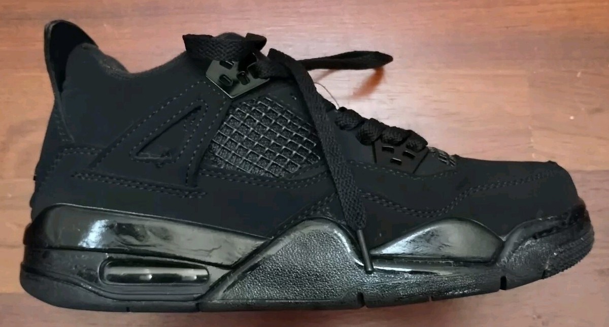 NIKE Women's Air Jordan 4 Retro Mid Black Cat OG Retro 2020 Size