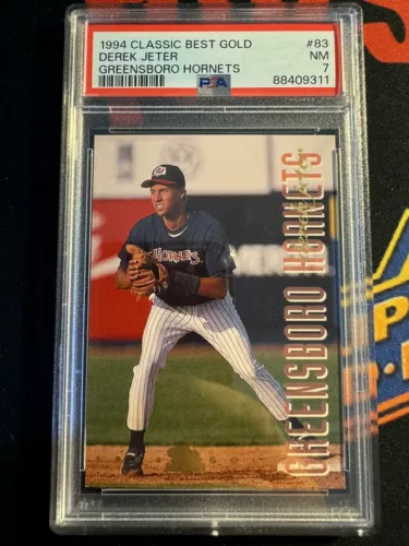 1994 Classic Best Gold Derek Jeter Greensboro Hornets XRC Rookie RC #83 PSA 7 NM