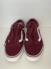 Vans Authentic Burgundy Unisex Low Top Size Men  s 6.5 Women  s 8