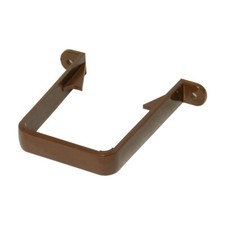 Square Line Static Caravan Gutter Downpipe Clip Brown Guttering Rainwater System