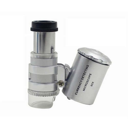 60X Mini Microscope Pocket Magnifier Jewelers Eye Loupe Portable Magnifying cute
