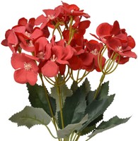 Clayre & Eef 6PL0364R Dekoration Zweig Mit Rot Blumen 16X12X30 Cm