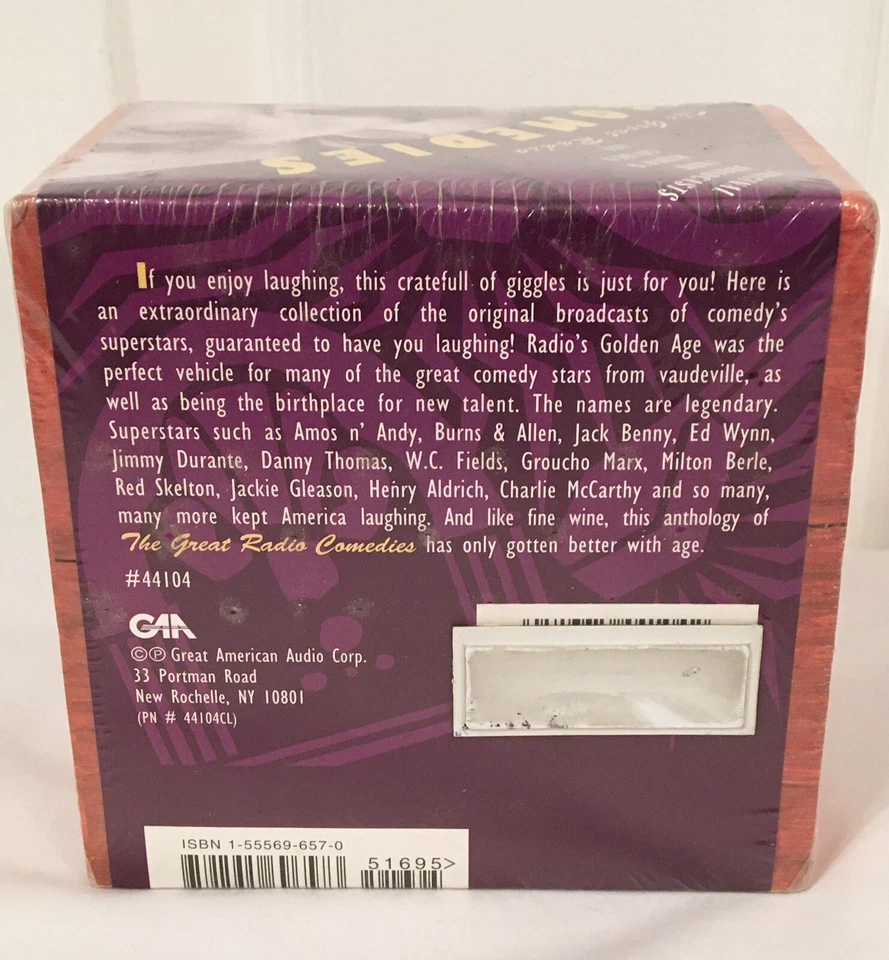 The Great Radio Comedies 4 Audio Cassette Tapes Original Broadcasts - New Sealed - Image 4 of 4