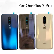 Original Back Battery Cover Door Rear Glass for Oneplus 7 pro with Camera Lens