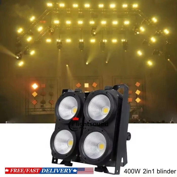 US 400W LED COB Blinder Audience Stage Light DMX512 DJ Party Wedding Par Light - Image 2 of 4