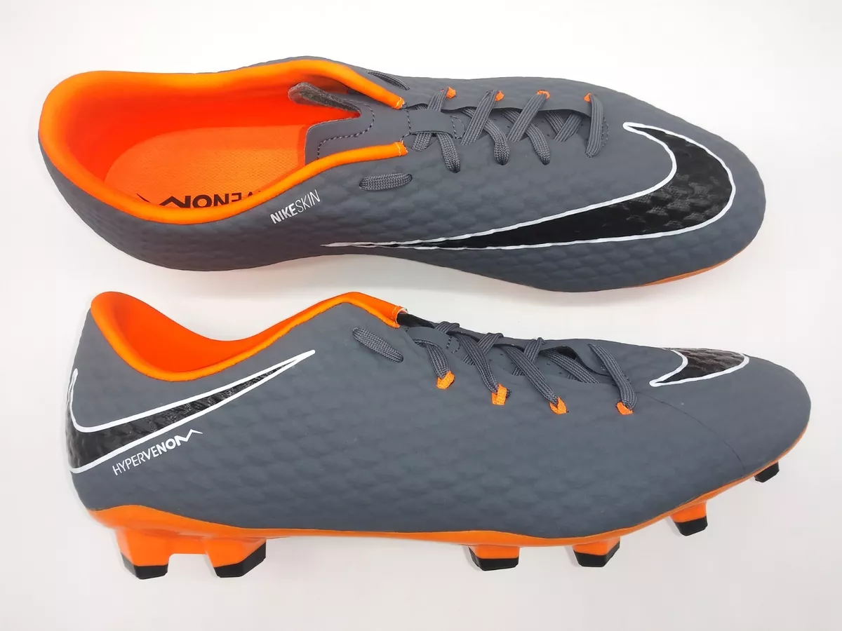 Gray and clearance orange soccer cleats