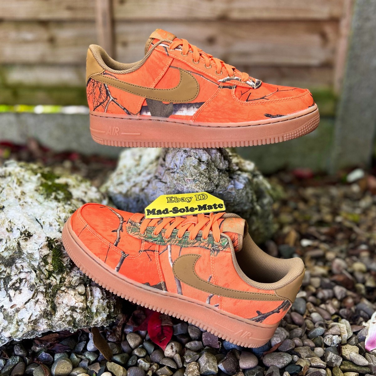 Nike Air Force '07 LV8 'REALTREE CAMO ORANGE BLAZE' AO2441 800