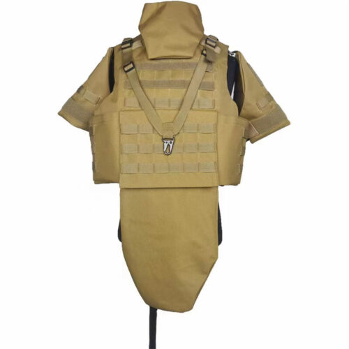 Chaleco táctico portador de placas militar molle chaleco cuerpo traje protegido completo - Imagen 4 de 19