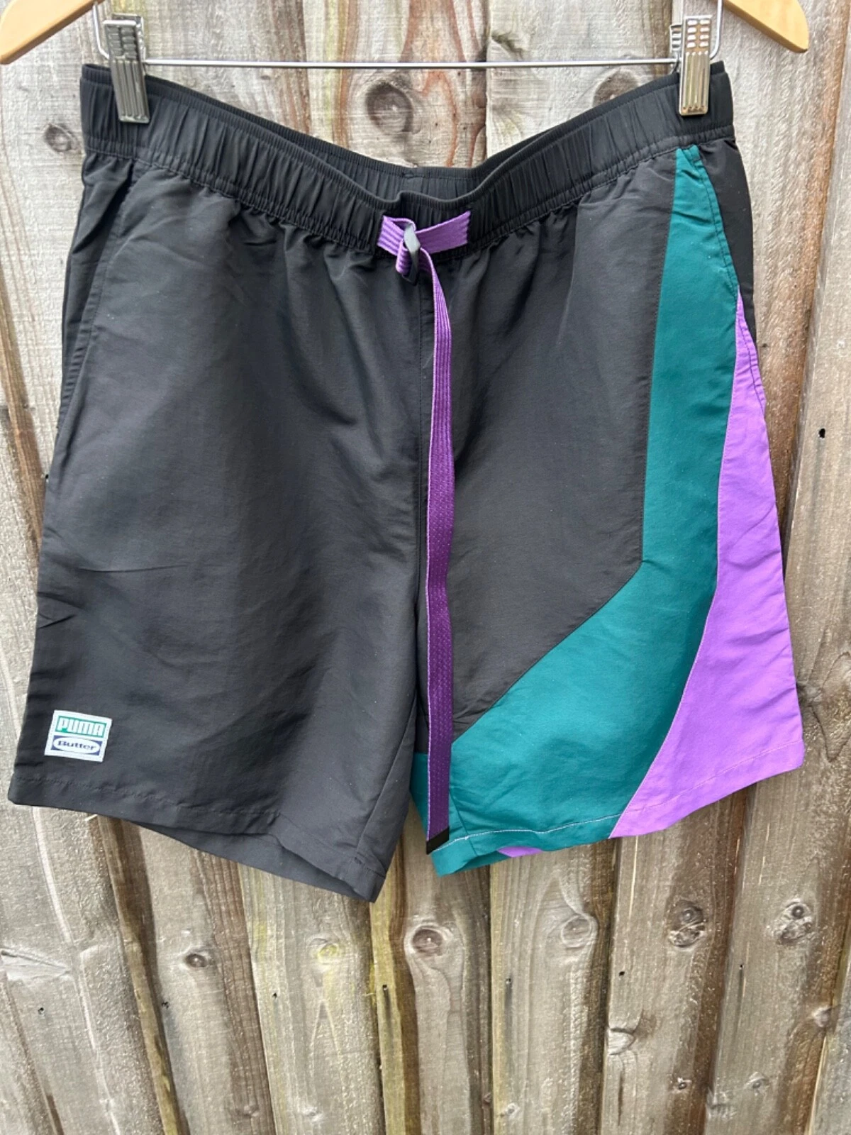 Pantaloncini da uomo burro Puma prodotti logo tasche regolabili casual tessuto vacanze nuovi