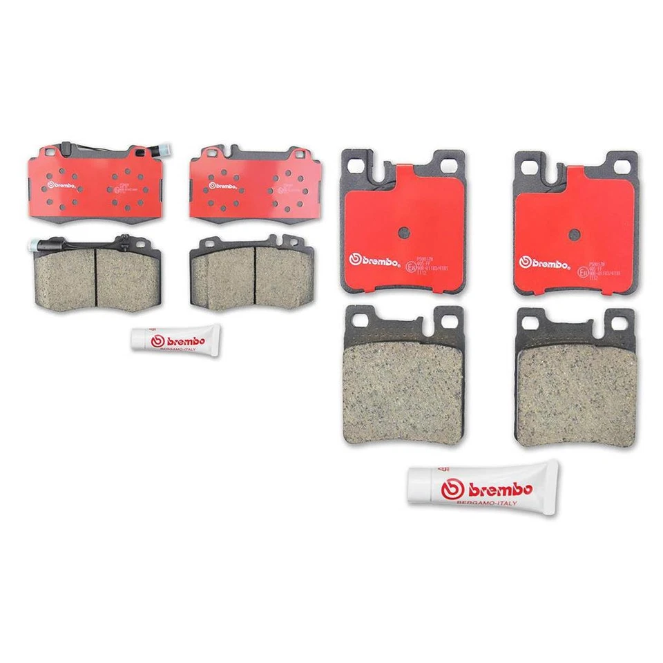 Pastillas de freno delanteras y traseras Brembo cerámicas para Mercedes-Benz SL600 2000 2001 2002 Foto 2 de 4