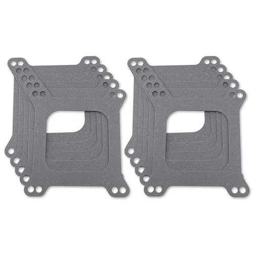 10pc Holley Edelbrock Carb Base Flange Gasket Open Carburetor 4 Barrel 4150 4160