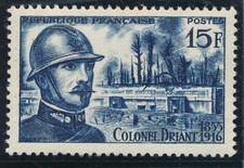 TIMBRE FRANCE 1052** Colonel Driant 1956