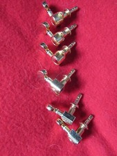 6 Grover Silver tuners with screws and washers