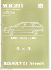 RENAULT 21 R21 NEVADA 4x4 TELAIO MECCANICO CAMBIO OFFICINA MANUALE  