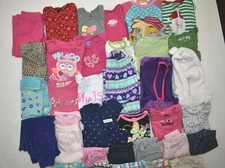 Wholesale Bulk Lot Of 35 Girls 6-12 Month Mixed Season Tops Bottoms Shirts Pants