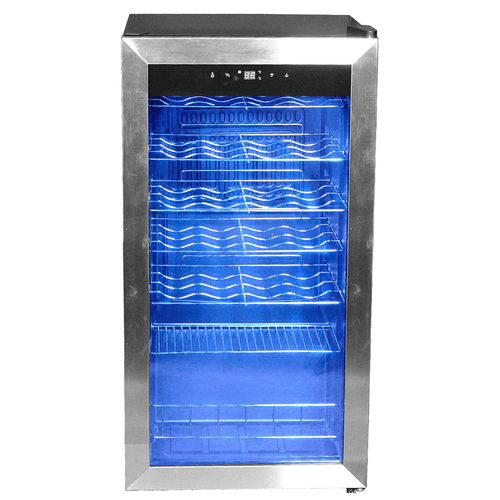 SMAD 28 Bottles Wine Fridge Wine Cooler Stainless Steel Touch Control