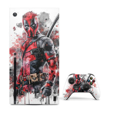 Xbox Series X Console Skin Vinyl Decal Deadpool DP2 Front Warp