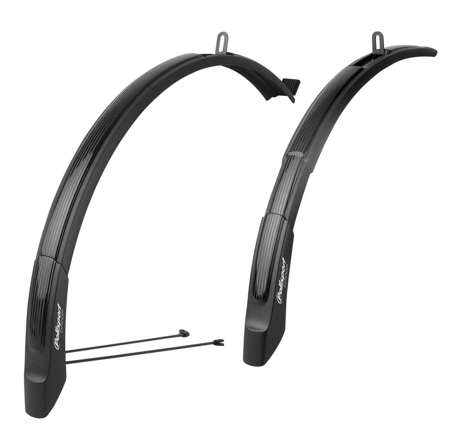 Garde-boue VTT Polisport Expander noir 65mm tringles roue 26 27.5 29